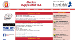 Desktop Screenshot of blandfordrfc.com